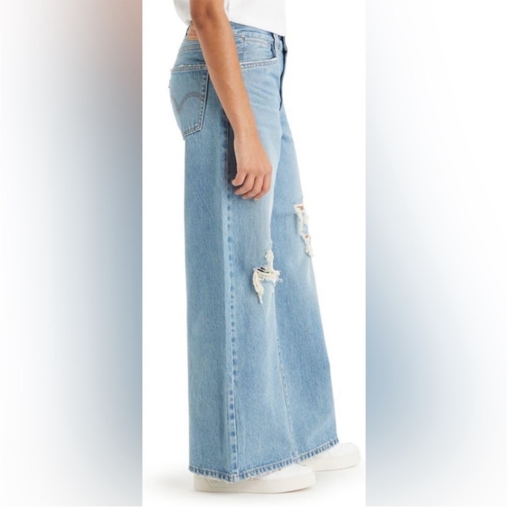 Levi's '94 Baggy Wide Leg light wash denim jeans size 30 - Picture 2 of 10